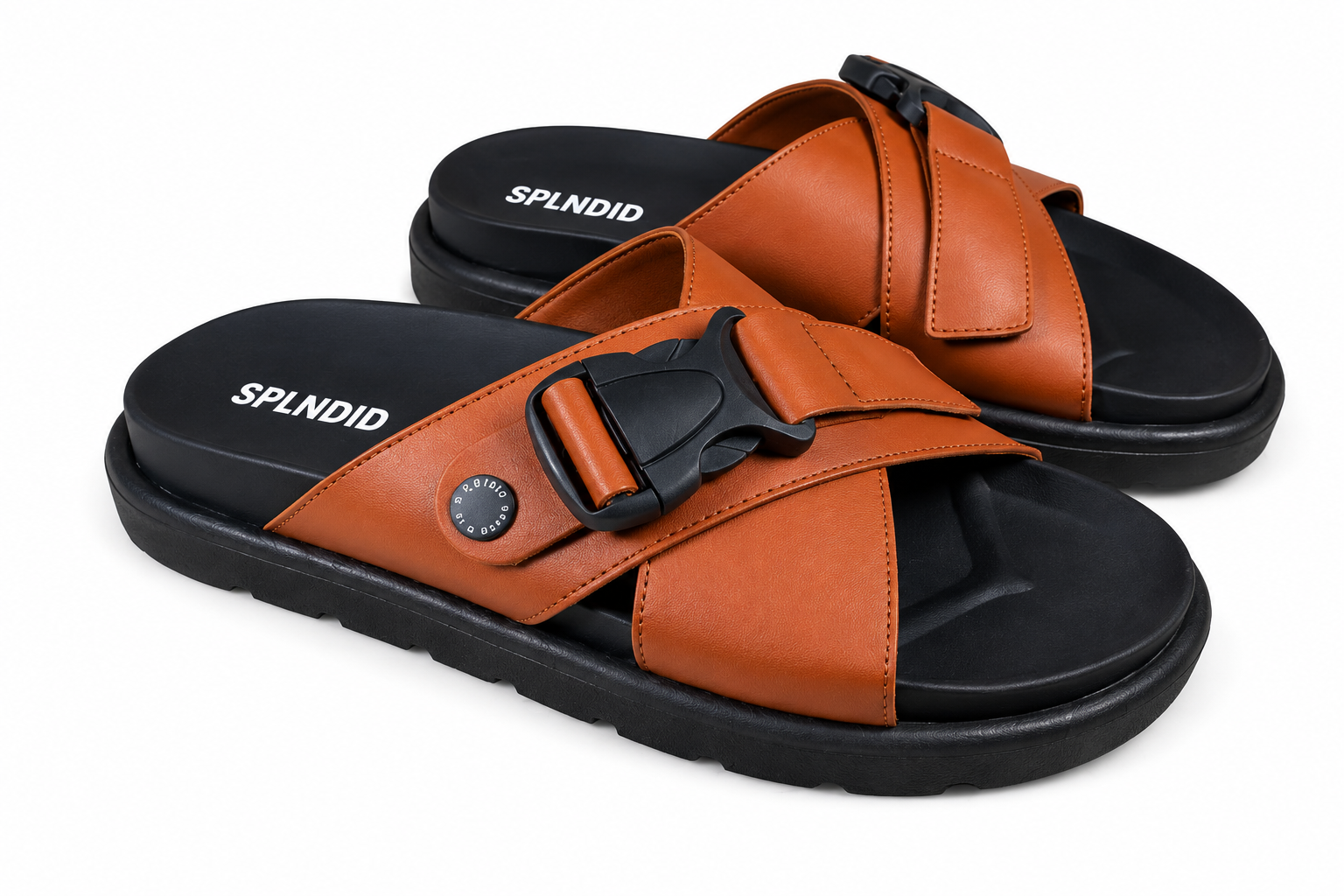 bd363f57-21cb-41c4-8c06-cbe615f547d9 SPLNDID Urban Buckle Comfort Slide Sandal - Image 1